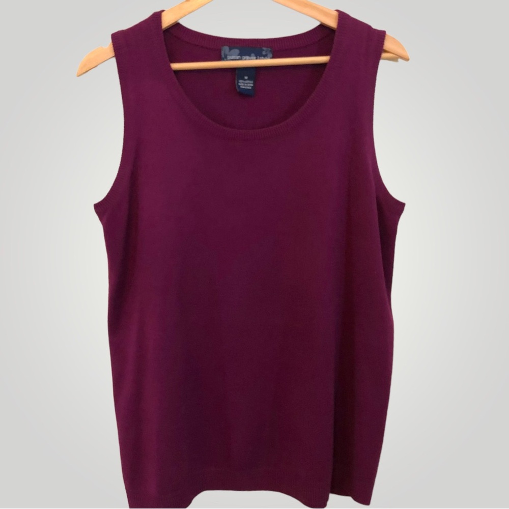 Susan Graver Sleeveless Knit Sweater